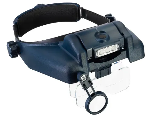 obraz Lupa nagłowna Levenhuk Discovery Crafts DHR 20 z akumulatorem,  4