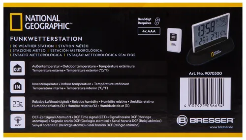 foto Stacja meteorologiczna Bresser National Geographic, przeźroczysta,  12