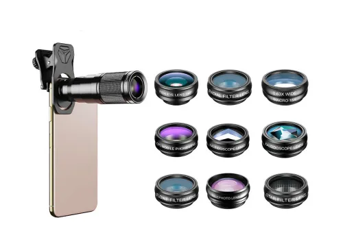 fotografia Zestaw obiektywów do smartfonu Levenhuk Kelvin SLS10,  3