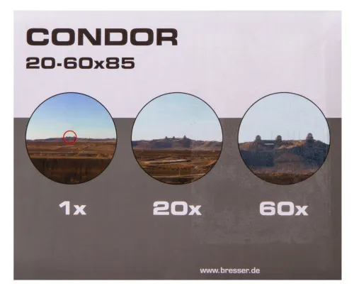 foto Luneta Bresser Condor 20-60x85,  20