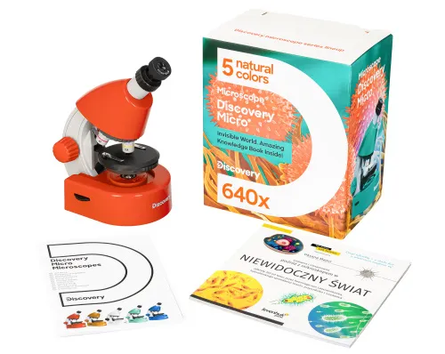 foto Mikroskop Levenhuk Discovery Micro z książką,  4