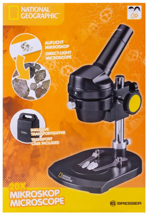 fotografia Mikroskop Bresser National Geographic 20x, monokularowy,  14