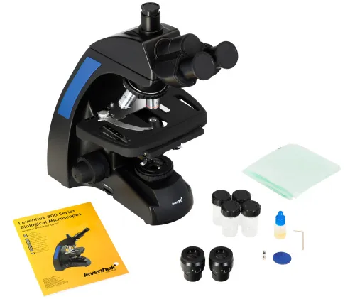 foto Trójokularowy mikroskop biologiczny Levenhuk 870T,  2