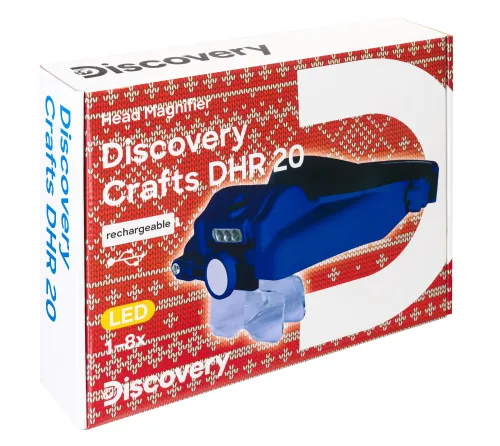 obraz Lupa nagłowna Levenhuk Discovery Crafts DHR 20 z akumulatorem,  10