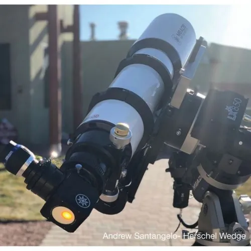 fotografia Klin Herschela załamujący białe światło słoneczne Meade,  4