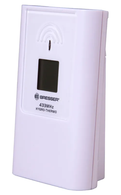 fotografia Stacja meteorologiczna Bresser TemeoTrend JC LCD RC (zegar ścienny), srebrna,  8