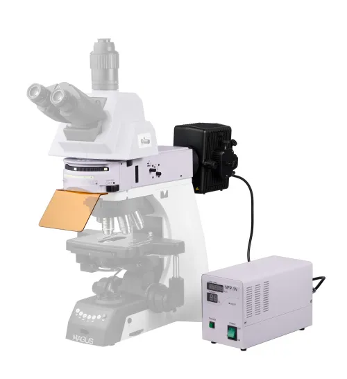 zdjęcie Przystawka epi-fluorescencyjna MAGUS Epi-FL06, lampa rtęciowa, kostki z filtrem fluorescencyjnym В/G/UV/V/R/FITC/TRITC/DAPI,  16