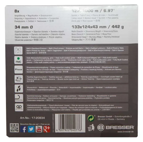 zdjęcie Lornetka Bresser Pirsch 8x34,  13