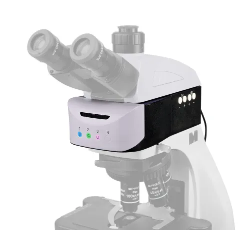 zdjęcie Przystawka epi-fluorescencyjna MAGUS Epi-FL04M LED, kostki z filtrem fluorescencyjnym B/G/UV,  13