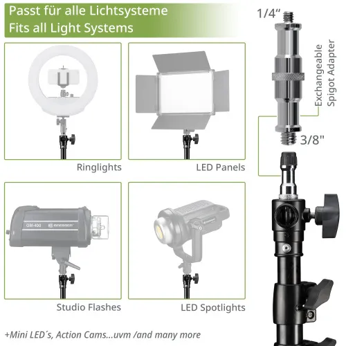 zdjęcie Kompaktowy statyw do lampy Bresser BR-TP240 PRO-1 240 cm,  2