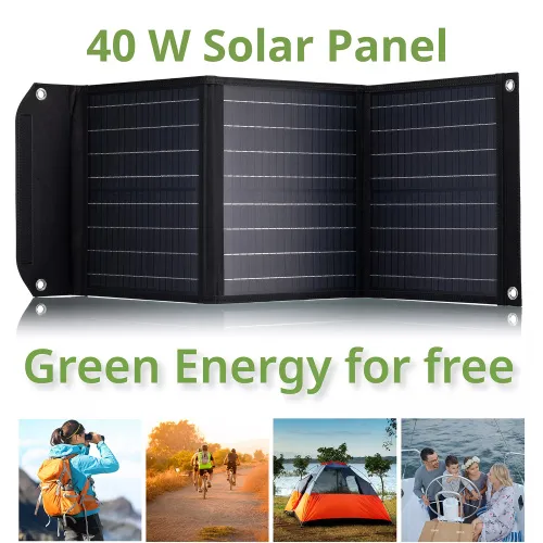 zdjęcie Przenośna ładowarka słoneczna Bresser 40 W z przyłączem USB,  5