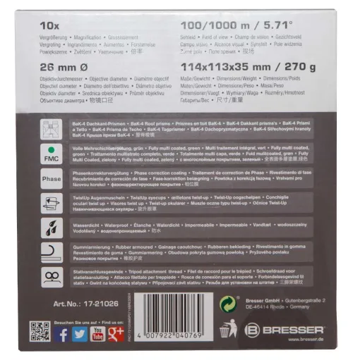 fotografia Lornetka Bresser Pirsch 10x26,  13