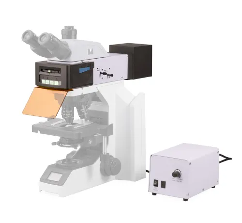 foto Przystawka epi-fluorescencyjna MAGUS Epi-FL04 LED, kostki z filtrem fluorescencyjnym FITC/TRITC/DAPI,  10