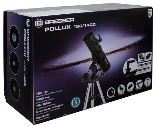 zdjęcie Teleskop Bresser Pollux 150/1400 EQ3,  9