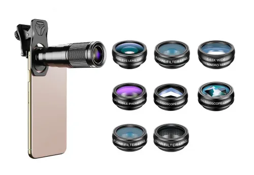 fotografia Zestaw obiektywów do smartfonu Levenhuk Kelvin SLS10,  2