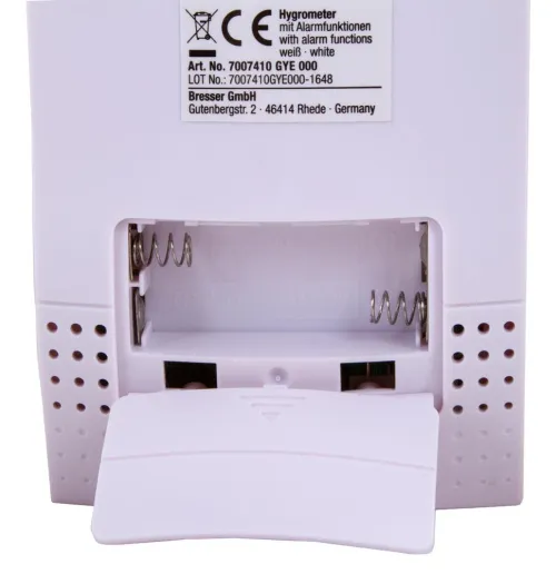 obraz Higrometr Bresser z alarmem pleśniowym, biały,  7