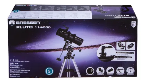 foto Teleskop Bresser Pluto 114/500 EQ,  9