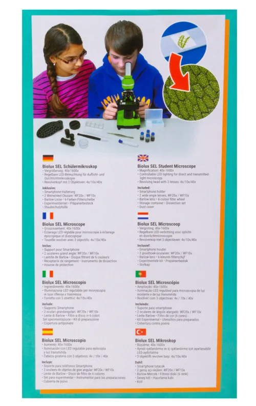 zdjęcie Mikroskop Bresser Junior Biolux SEL 40–1600x,  21