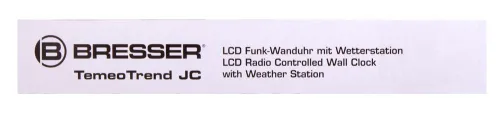 fotografia Stacja meteorologiczna Bresser TemeoTrend JC LCD RC (zegar ścienny), srebrna,  13