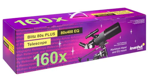 fotografia Teleskop Levenhuk Blitz 80s PLUS,  12
