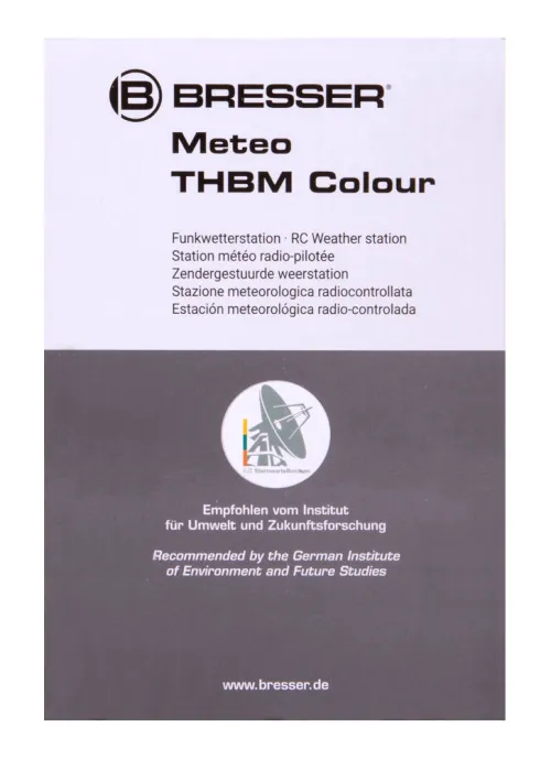 fotografia Stacja meteorologiczna Bresser z kolorowym wyświetlaczem, czarna,  12